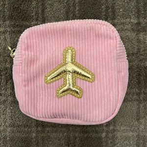 Stoney clover lane pomegranate mini with gold airplane VGUC